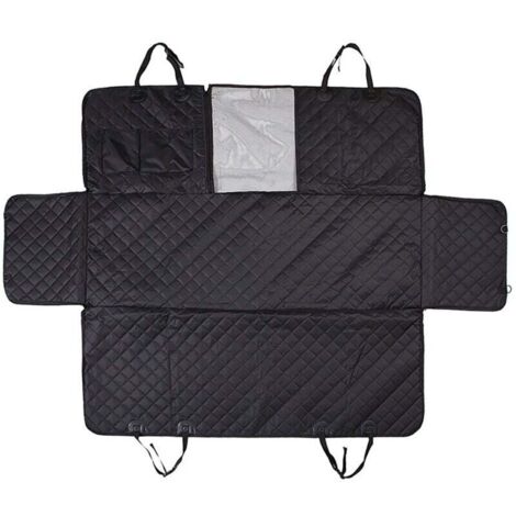Housse de voiture pour le transport de chiens/chats, imperméable, 137x147 cm, noire