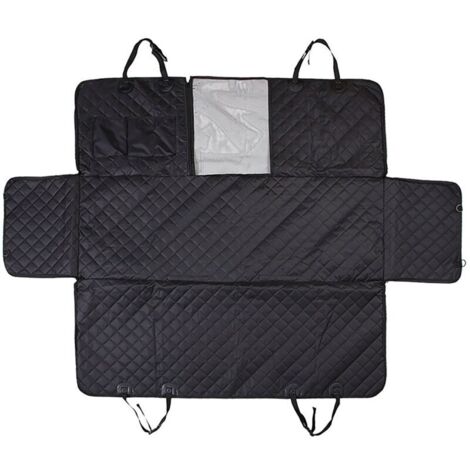 Housse de voiture pour le transport de chiens/chats, imperméable, 137x147 cm, noire