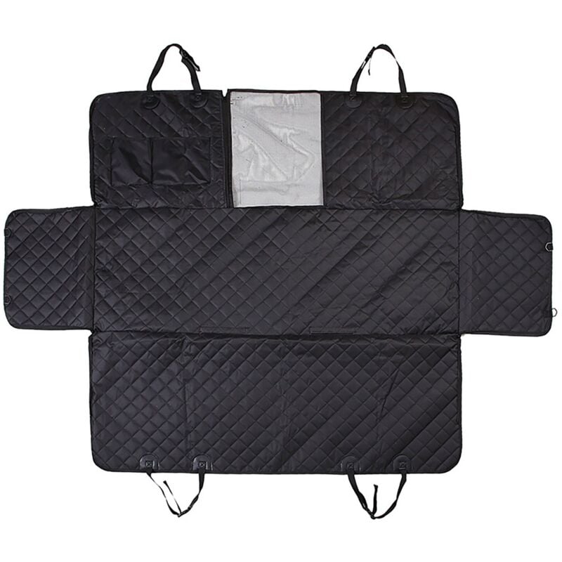 Housse de voiture pour le transport de chiens/chats, imperméable, 137x147 cm, noire
