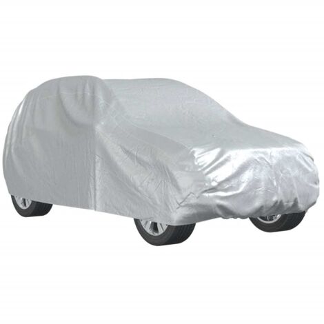 Housse de voiture SUV avec sangles à boucle complète argenté L CFW212873