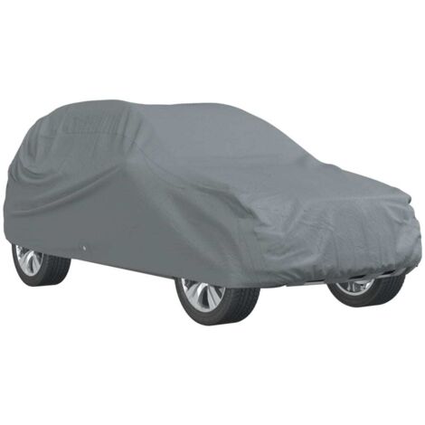 Housse de voiture SUV complète gris L tissu non tissé CFW650613