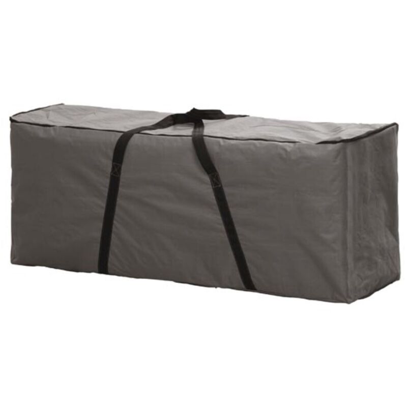 Housse d'extérieur pour coussins d'assise, gris, rectangulaire, 125 cm x 40 cm x 50 cm - Perel Housse d'extérieur pour coussins d'assise, gris, rectangulaire, 125 cm x 40 cm x 50 cm - Perel