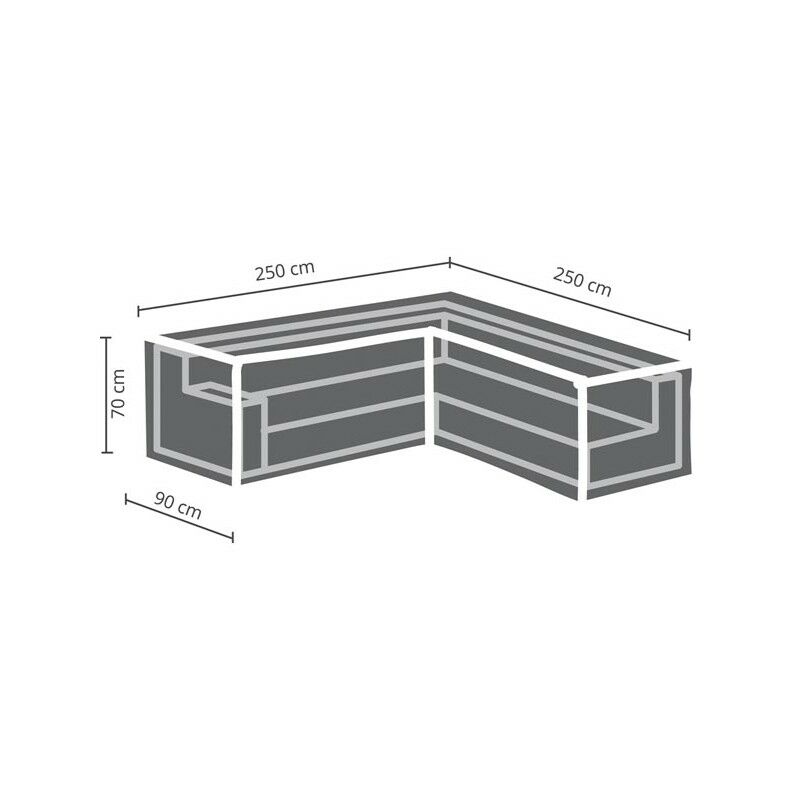 Housse D'Extérieur Pour Pour Salon De Jardin En L 250 Cm Housse D'Extérieur Pour Pour Salon De Jardin En L 250 Cm