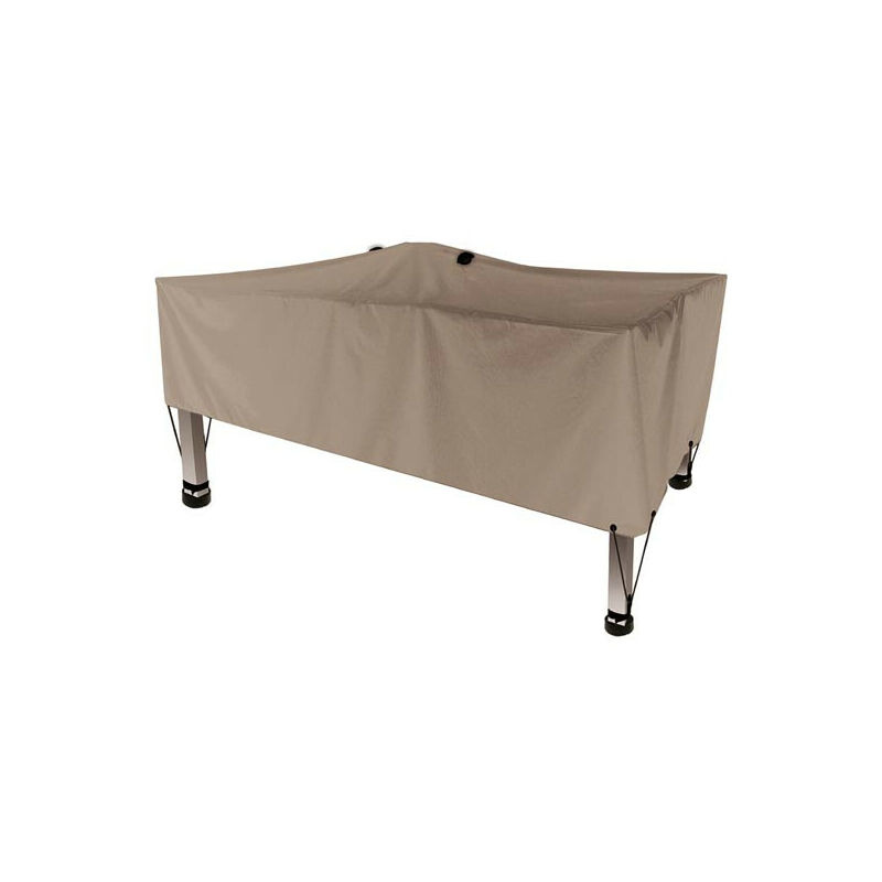Housse d'extérieur pour table, gris beige, rectangulaire, 185 cm x 105 cm x 60 cm - gris beige - Perel