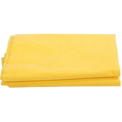 Housse d'hiver épaisse pour plantes de jardin, protection anti-gel avec aération, couverture large jaune pour extérieur