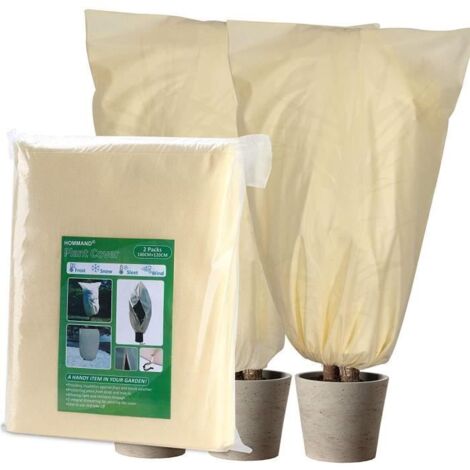 Housse d'hiver pour plantes - 2 pièces - 120x80 cm - Protection antigel