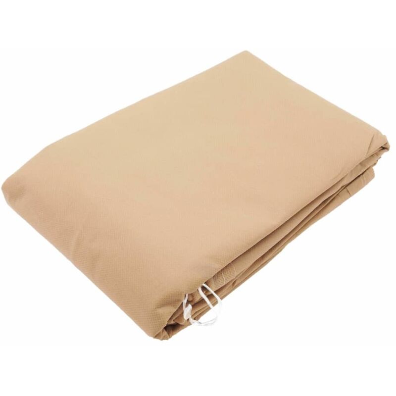 Nature - Couverture d'hiver avec fermeture éclair 70 g/m² Beige 2x2,5 m