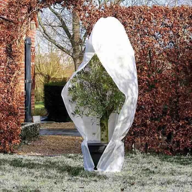 Nature - Housse d'hivernage 70g, Couleur Beige, Diamètre 150 cm