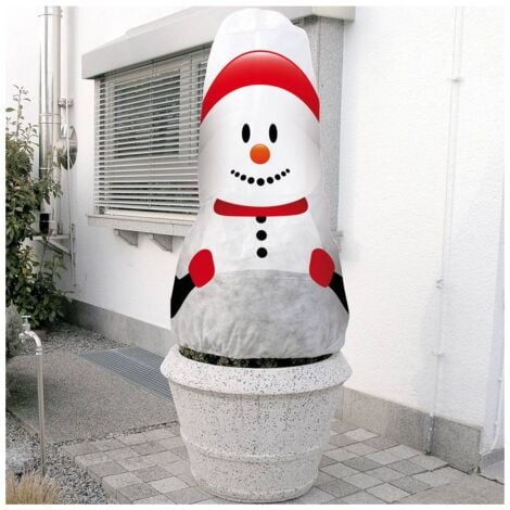 MULTITANKS Housse d'hivernage décorative Bonhomme de neige 130x160cm