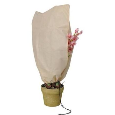 Housse d\'hivernage et de protection pour plantes 100x80cm avec fermeture glissière - lot de 2-
