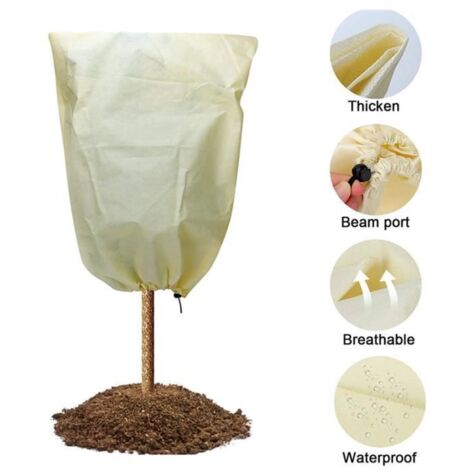 Housse d'hivernage pour plantes - Protection antigel - 80 x 60 cm - Paillage multicolore