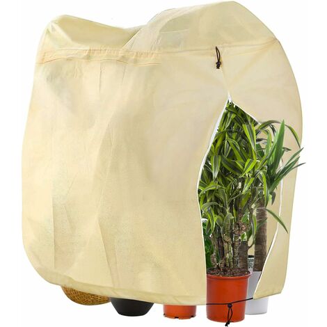 Tissu Non Tissée 60 g/m² 180×120 cm LIHAO Housse d’Hivernage pour Plantes Housse de Protection pour Plantes en Hiver 
