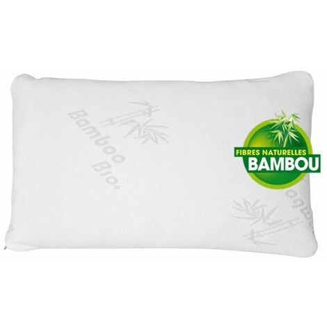 MM_UNVERIFIED_BRAND Housse d'oreiller en bambou 50x76cm Herzberg HG5076BMC-H