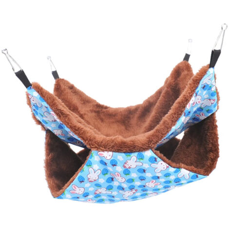 Housse double pour hamac pour hamsters Nido Conejo bleu
