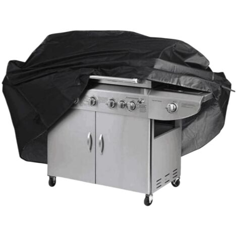 Housse étanche noire pour BBQ, accessoire résistant à l'eau de pluie, au gaz, au charbon ou - XXL 190x117x71cm