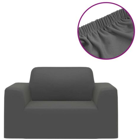Housse extensible de canapé Anthracite Jersey de polyester CFW241458