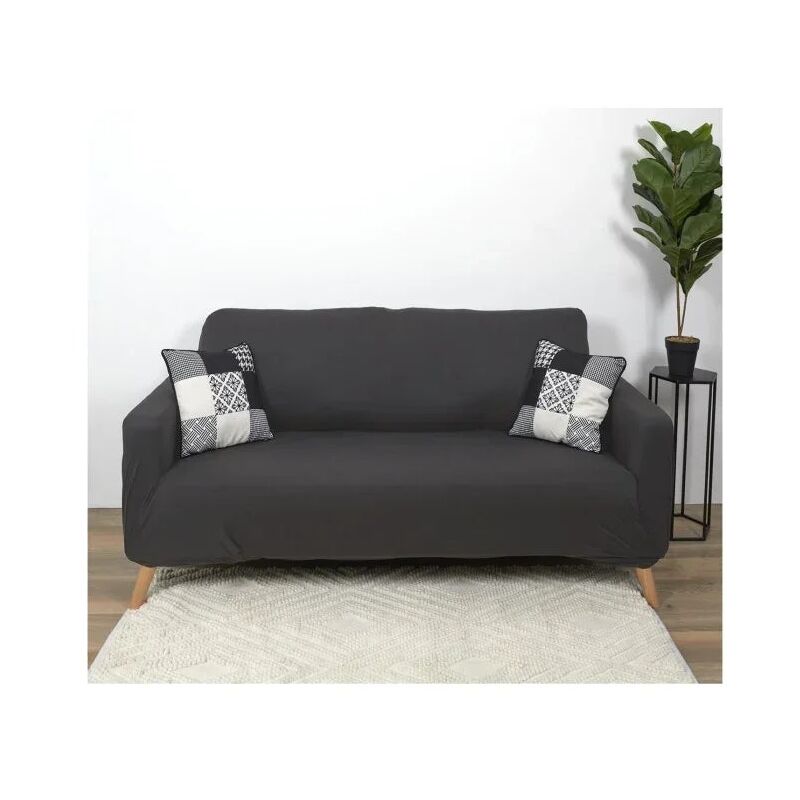 The Home Deco Factory - Housse de Canapé 2 Places 'Extensible' 80x170cm Gris The Home Deco Factory - Housse de Canapé 2 Places 'Extensible' 80x170cm Gris