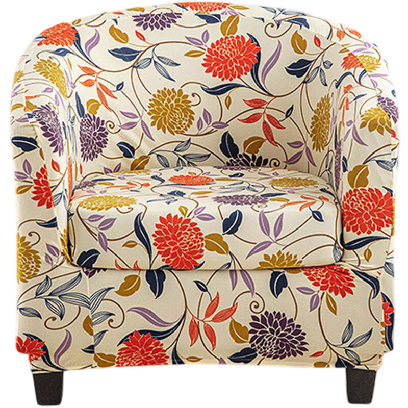 Housse extensible pour fauteuil club, fauteuil tonneau, fauteuil baignoire, canapé, protection pour meubles de salon