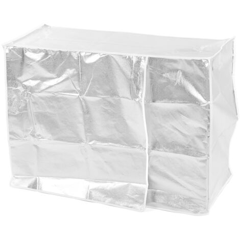 Housse extérieure imperméable, coupe-vent et de protection solaire pour climatiseur, pour fenêtre extérieure, taille M (80 x 30 x 57 cm).