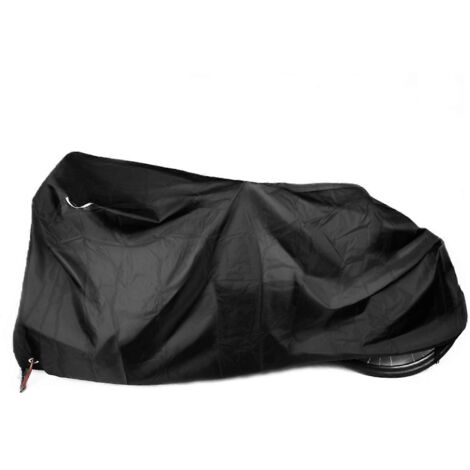 Housse extra longue pour vélo tandem, rangement pour 2 vélos, housse pour remorque, protection solaire noire-AquaForge