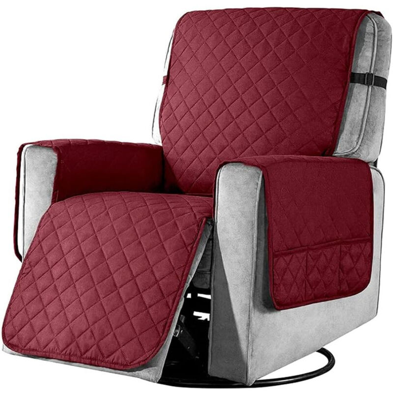 Sinbinta - Housse de Fauteuil Relax avec Poche, Couverture de Chaise Canapé Relax, Applicable à Protection Canape Anti-Rayures Chien et Chat, Housse