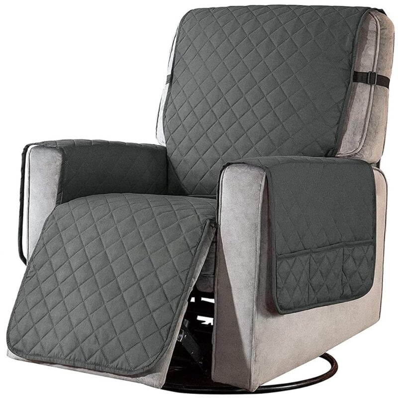 Sinbinta - Housse de Fauteuil Relax avec Poche, Couverture de Chaise Canapé Relax, Applicable à Protection Canape Anti-Rayures Chien et Chat, Housse