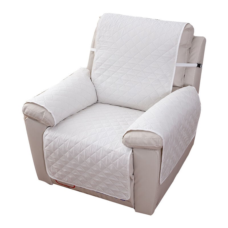 Housse Fauteuil Relax 1 Place, Housse de Canapé Protecteur Inclinable Imperméable pour Chambre (Beige 55×200)