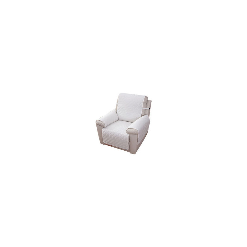 Housse Fauteuil Relax 1 Place, Housse de Canapé Protecteur Inclinable Imperméable pour Chambre (Beige 55×200)