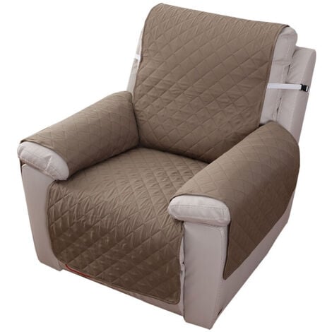 ER-SIICE Housse Fauteuil Relax 1 Place, Housse de Canapé Protecteur Inclinable Imperméable pour Chambre （Kaki 55×200）