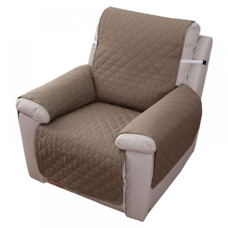 PHASAT Housse Fauteuil Relax 1 Place, Housse de Canapé Protecteur Inclinable Imperméable pour Chambre （Kaki 55×200）