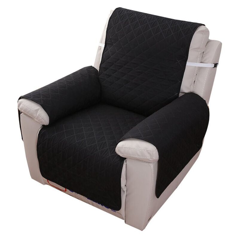 Housse Fauteuil Relax 1 Place, Housse de Canapé Protecteur Inclinable Imperméable pour Chambre (Noir 55200) -DPZO
