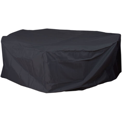 Housse HWC-J41, bâche de protection, ensemble de mobilier de jardin extérieur, anthracite - rond Ø 310cm