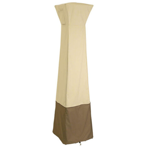 Housse imperméable anti-poussière pour chauffage de terrasse de jardin 81,5 x 225 cm (beige café)