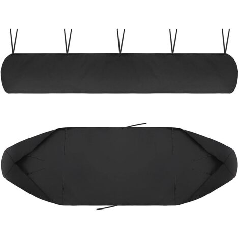 Housse imperméable noire de 3 m pour auvent de jardin, avec protection UV et résistance à la neige - Idéale pour ranger un abri de jardin.