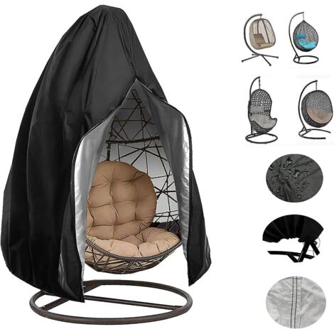 Housse imperméable pour balancelle d'extérieur 230 x 200 cm avec fermeture éclair