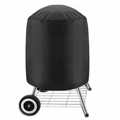 Housse imperméable pour Barbecue -Rond Housse Barbecue,Housse Barbecue Étanche en Tissu Oxford 210D -Housse de Protection Anti-Ultraviolet pour BBQ(58x77cm)