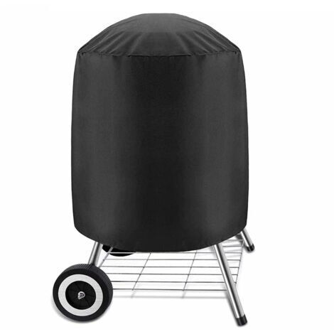 Housse imperméable pour Barbecue -Rond Housse Barbecue,Housse Barbecue Étanche en Tissu Oxford 210D -Housse de Protection Anti-Ultraviolet pour BBQ(58x77cm)