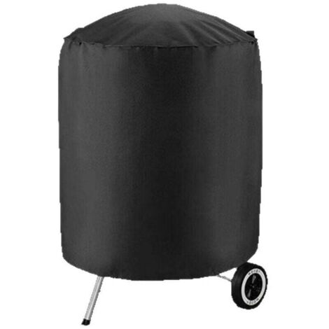 Housse imperméable pour Barbecue -Rond Housse Barbecue,Housse Barbecue Étanche en Tissu Oxford 210D -Housse de Protection Anti-Ultraviolet pour BBQ(62x105cm)