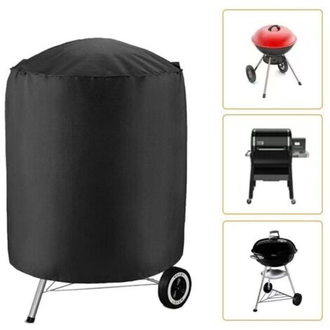 Housse imperméable pour Barbecue -Rond Housse Barbecue,Housse Barbecue Étanche en Tissu Oxford 210D -Housse de Protection Anti-Ultraviolet pour BBQ(70 70 cm)