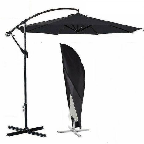 Housse imperméable pour parasol banane, grande taille, en tissu Oxford (parasol non inclus), 265 cm.