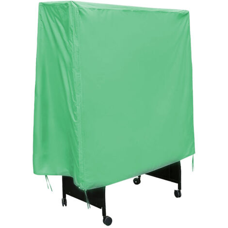 Housse imperméable pour table de ping-pong Housse anti-poussière pour terrasse extérieure Housses résistantes aux intempéries (couleur verte)