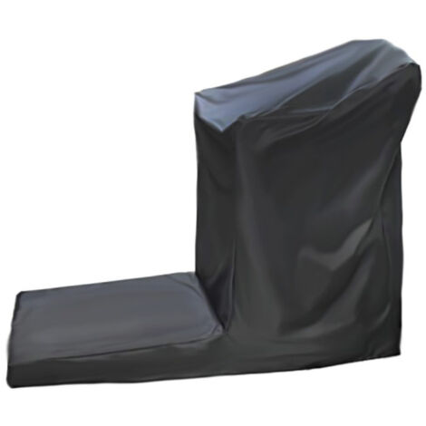 Housse imperméable pour tapis roulant, non pliable, avec fermeture éclair et cordon de serrage - Noire, 168 x 76 x 140 cm