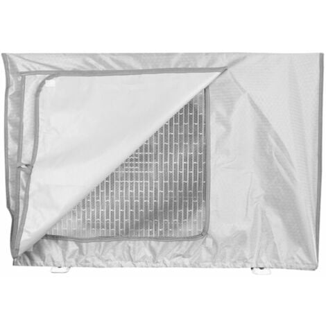 VOLAVO Housse imperméable pour unité extérieure de climatiseur, anti-poussière et anti-neige, 96x40x70cm, Gris argent