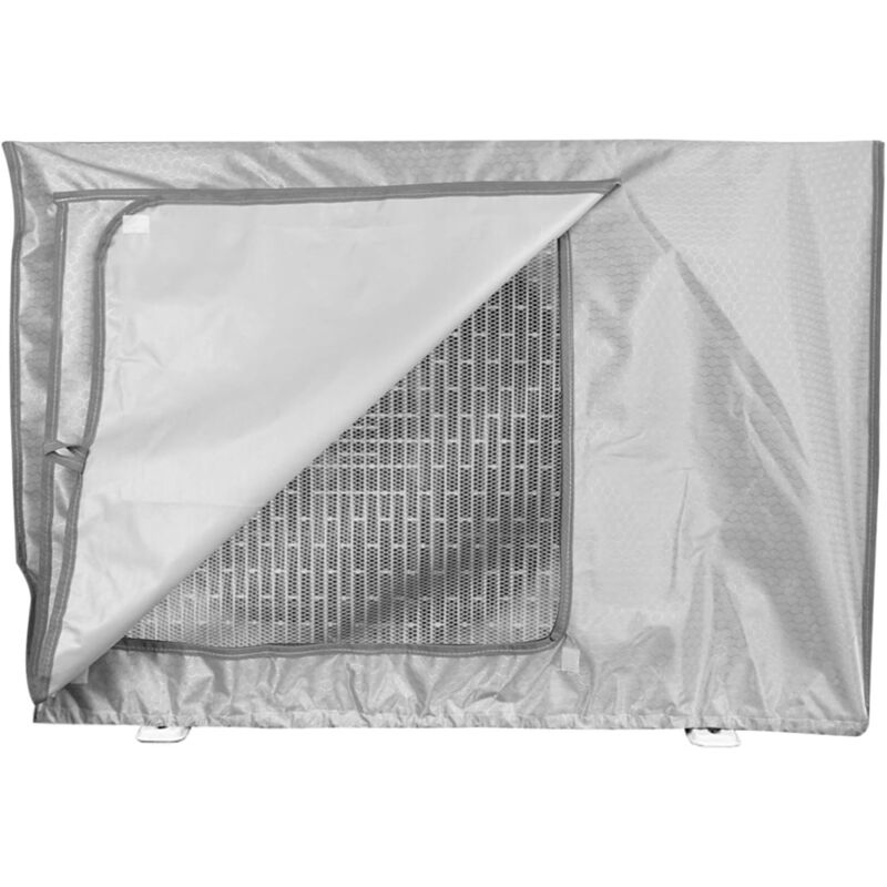 Housse imperméable pour unité extérieure de climatiseur, anti-poussière et anti-neige XL(96x40x70cm) Gris argent