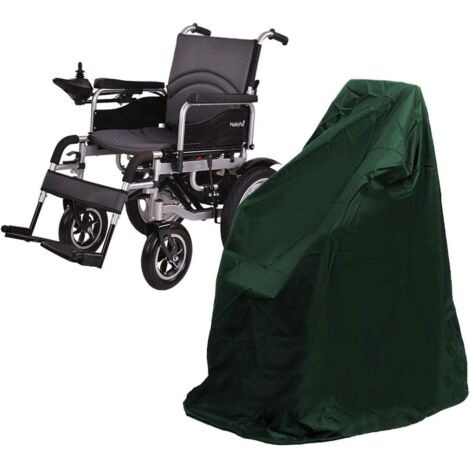 Housse imperméable verte pour fauteuil roulant - 115 x 75 x 130 cm, housse anti-poussière pour fauteuil roulant électrique, déambulateur ou aide à la mobilité