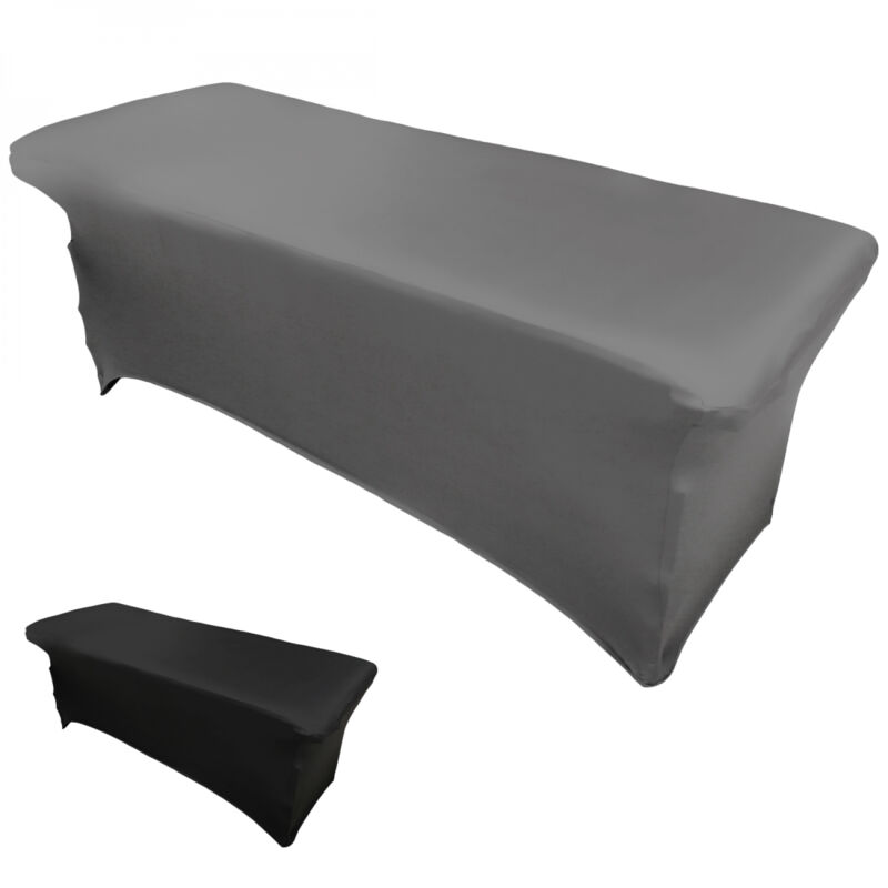 Housse intégrale extensible pour table - Gris Vivezen