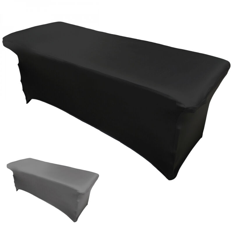 Housse intégrale extensible pour table - Noir Vivezen