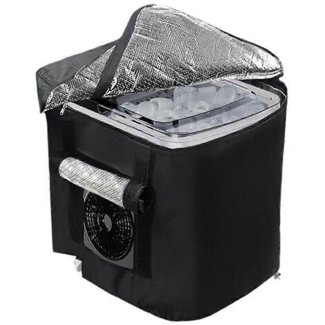 Housse isolante pour machine à glaçons, housse de comptoir pour machine à glaçons, noire