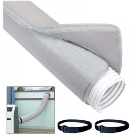 Housse isolante pour tuyau climatisation mobile – 150 x 53 cm, EVA résistant, compatible diamètres 5″ et 5,9″, universelle