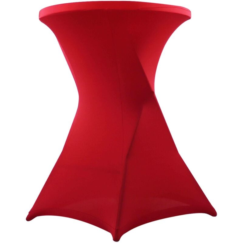 Housse élastique rouge mange-debout Diam.80cm